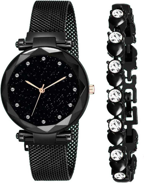 NESTER Magnetic Chain magnet strap hand watch girls watch for