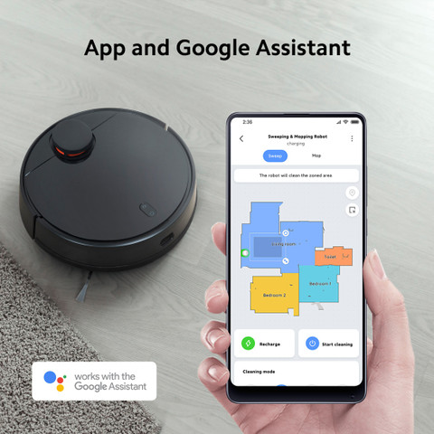 Mi Robot Vacuum-Mop P (STYTJ02YM) Robotic Floor Cleaner with in Mopping  and Vacuum (Google Assistant and Alexa)