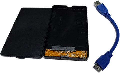 TERABYTE USB External Hard Drive Enclosure Case for Laptop Hard Disks  HDD/SSD in Laptop Casing Enclosure Case Cover SATA (Color May  Vary)