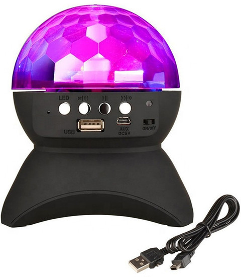 FStyler Multicolor Rechargeable Disco Bulb with Bluetooth Speaker