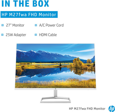 HP 68.58 cm (27 inch) Full HD Ultra Slim Bezel||White Colour