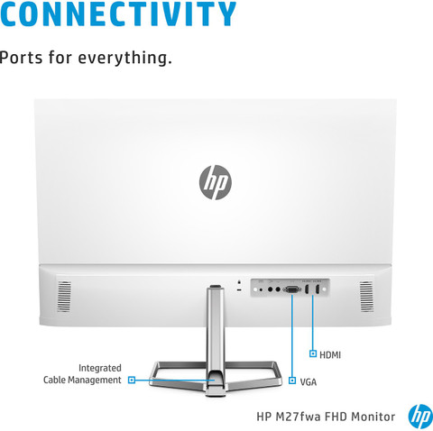 HP 68.58 cm (27 inch) Full HD Ultra Slim Bezel||White Colour