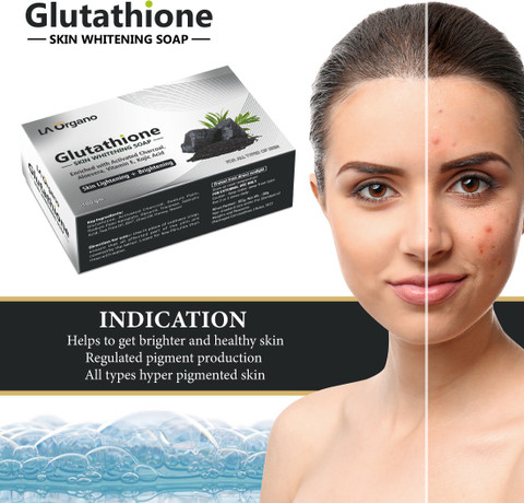 glutathione for skin soap LA Organo Glutathione Skin Whitening Soap Lemon Extract: Buy box of 100.0  gm Soap at 𝗯𝗲𝘀𝘁 𝗽𝗿𝗶𝗰𝗲 in India