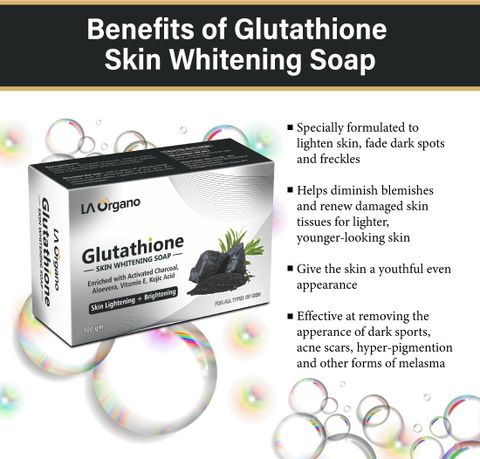 la organo glutathione skin whitening soap product information Rose Lightening & Brightening For All Skin Type (100gm) Pack of 2 La Organo Glutathione Skin Whitening