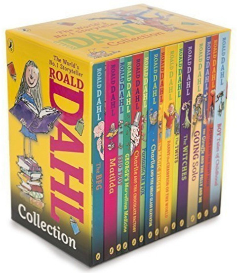 Roald Dahl Collection - 15 Paperback Book Boxed Set: Buy Roald