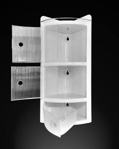 URBAN CHOICE corner shelf bathroom rack storage organizer Plastic Wall Shelf - Main Image