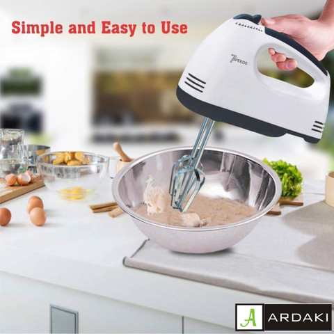 ARDAKI 260 W White Hand Blender, Electric Whisk Price in India