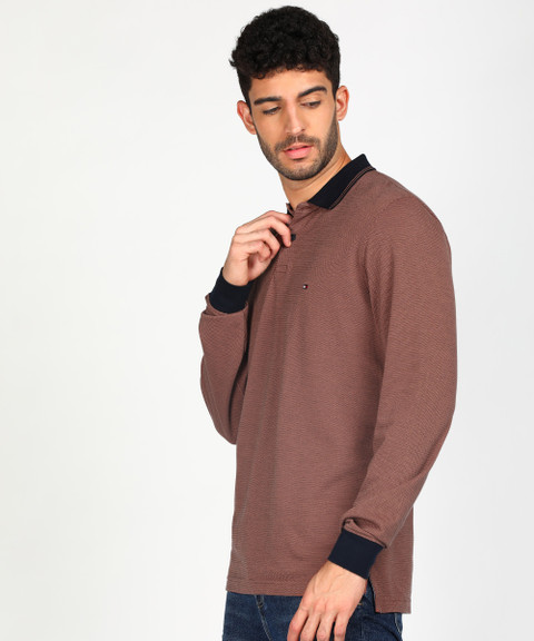 Tommy Hilfiger Polo Full Sleeve T Shirt TOMMY HILFIGER Self Design