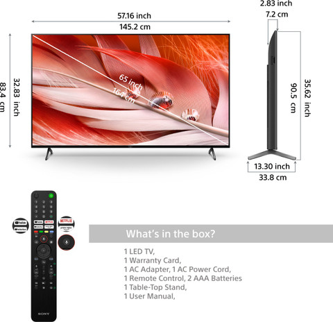 SONY Bravia 164 cm (65 inch) Ultra HD (4K) LED Smart Google TV
