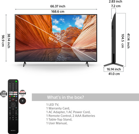 SONYテレビ SONY BRAVIA KJ-75X8500F [75インチ] 価格比較 - 価格.com