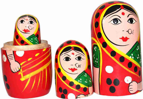 TOYS HOUSE Wooden Doll Decorative Showpiece cm Price in India