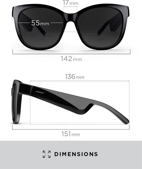Bose Frames Soprano Cat Eye Polarized and Bluetooth Sunglasses
