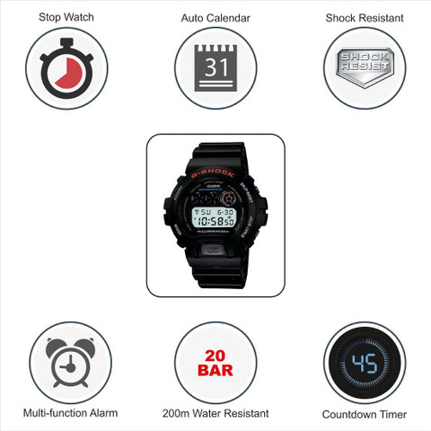 CASIO DW-6900-1VQ G-Shock ( DW-6900-1VQ ) Digital Watch - For Men