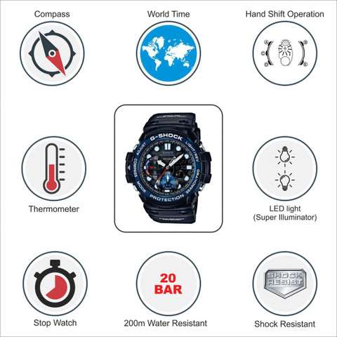 CASIO GN-1000B-1ADR G-Shock ( GN-1000B-1ADR ) Analog-Digital Watch