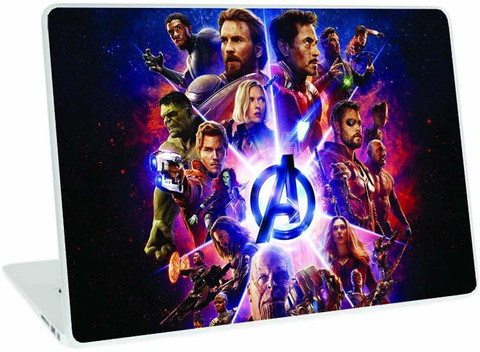 Galaxsia \Avengers D1 Laptop Skin Sticker Cover Case Decal Protector Fits  for Any Laptop(Hp/Dell/Sony/Acer/Len vinyl Laptop Skin Compatible for 14