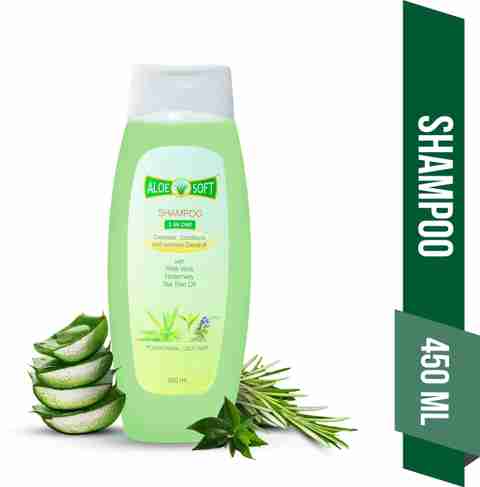 Aloe Soft 3 in 1 Shampoo for normal/oily hair with Aloe Vera, Rosemary &  Tea Tree Oil - Price in India, Buy Aloe Soft 3 in 1 Shampoo for normal/oily  hair with
