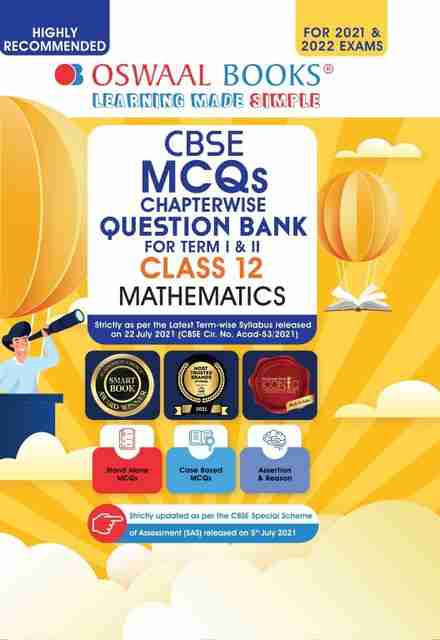 Oswaal Cbse MCQS Chapterwise for Term I & II, Class 12, Mathematics ...