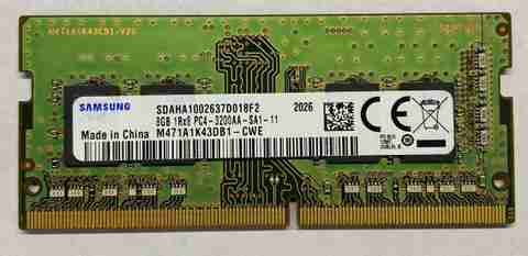 Samsung PC4 DDR4 GB (Single Channel) Laptop (M471A1K43DB1 CWE