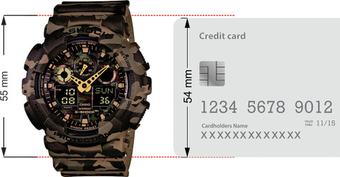 CASIO GA-100CM-5ADR G-Shock GA-100CM-5ADR Analog-Digital Watch For Men