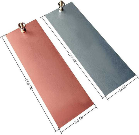 VITSZEE Copper, Zinc Plate Strips for Science Experiment