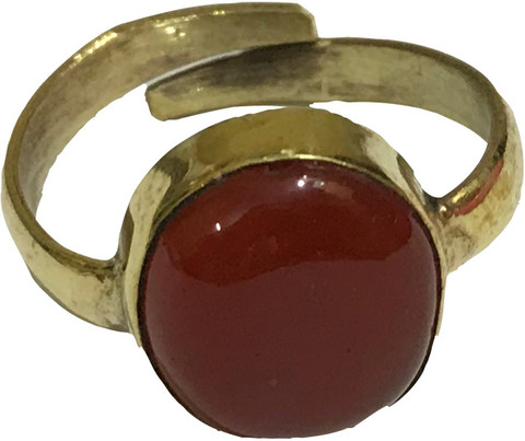 Astrodidi Red Sulemani Agate Hakik Stone Ring with Lab Certificate