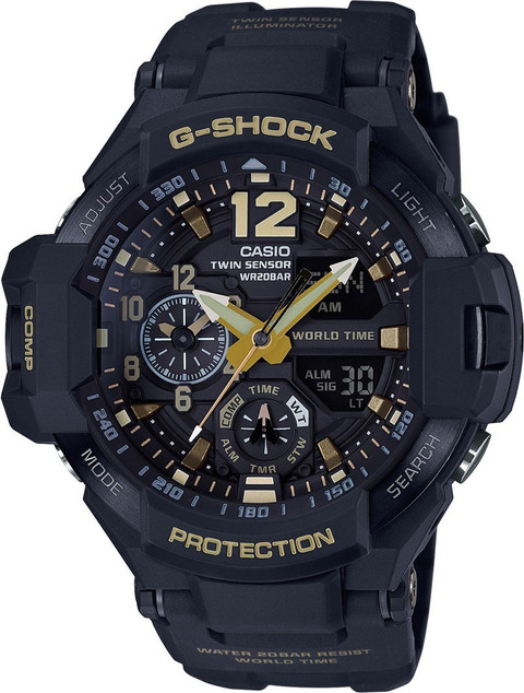 CASIO GA-1100GB-1ADR G-SHOCK Gravity Master Analog-Digital Watch For Men