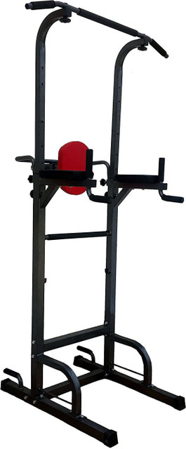 KOBO Power Tower Pull Up Bar Dip Station for Home Gym Fitness
