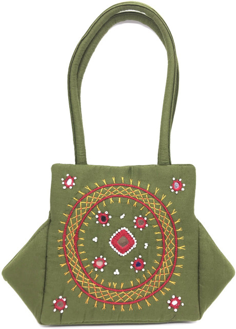 SriShopify Handicrafts Multicolor Hand-held Bag Designer Womens