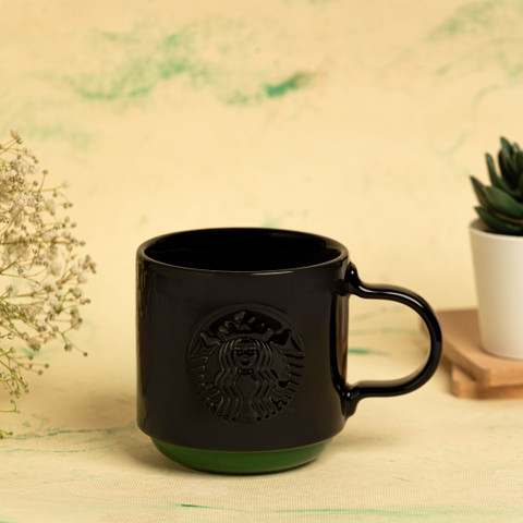 Starbucks Debossed Siren Black Ceramic Coffee Mug Price in India - Buy  Starbucks Debossed Siren Black Ceramic Coffee Mug online at Flipkart.com