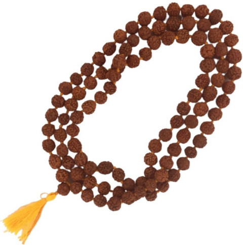 Mayapuri Rudraksha Japa Mala 108 Beads Original for Prayer Beads
