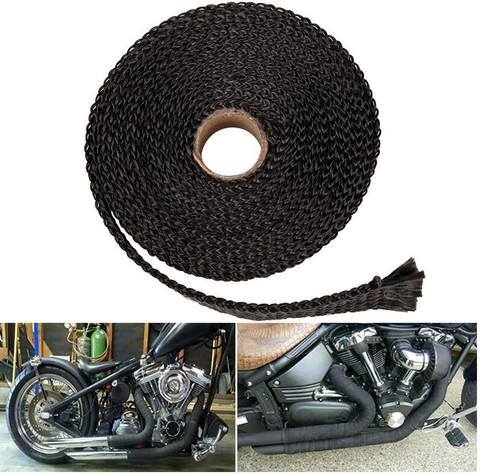 Giinix Meter Black Bike Silencer Wrap With Clamp for Classic 350 Bike  Exhaust Heat Shield