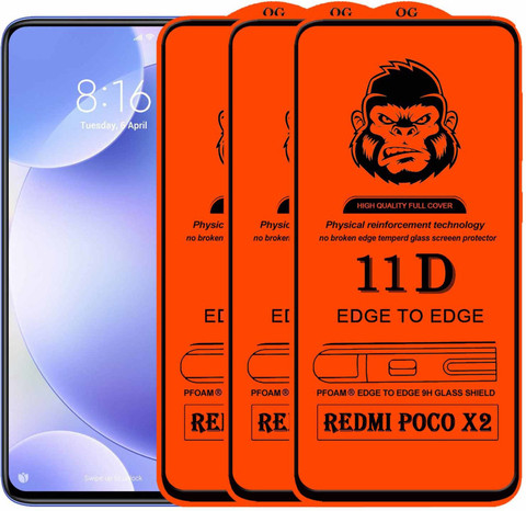 Rofix star Edge To Edge Tempered Glass for REDMI POCO X2 Rofix