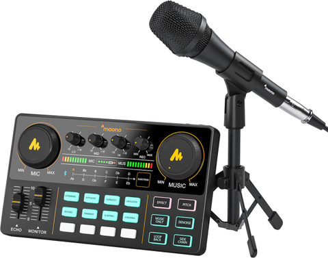 MAONO AU-AM200-S2 Podcast Production Studio with Audio Interface
