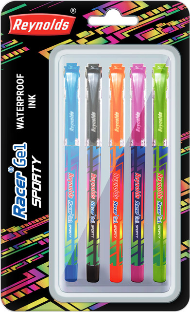 Reynolds Racer Gel Sporty Blue Gel Pen