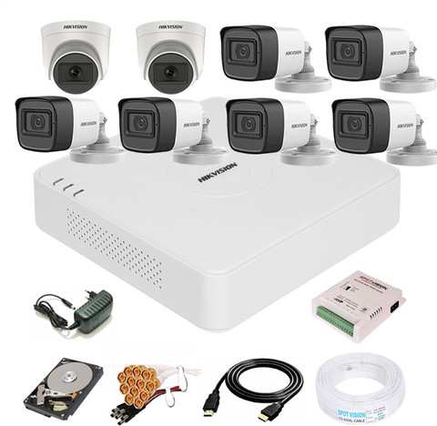 HIKVISION Channal Turbo HD DVR,Outdoor Indoor Camera