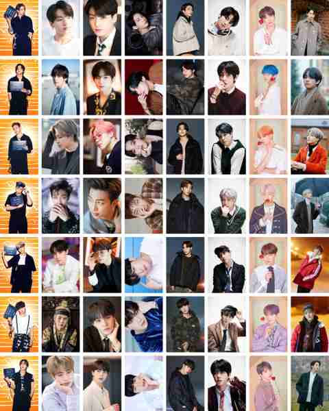 Printnet Pack of 56 BTS Band Members Photos collections| for BTS