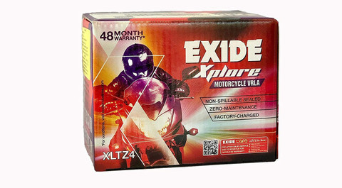Vrla Battery Exide Xplore Xltz4 Bike Battery Price Splendor Bike