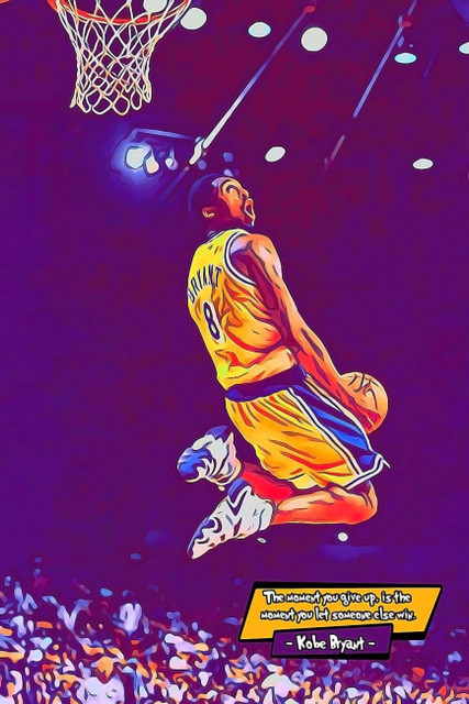 Kobe Bryant Wall Poster Paper Print Sports posters in India