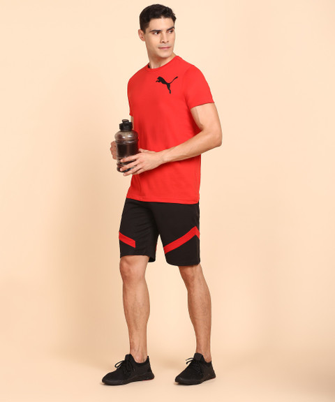 PUMA Solid Men Round Neck Red T-Shirt - Buy PUMA Solid Men