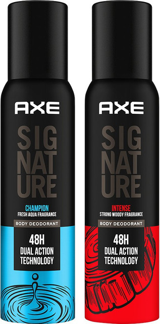 AXE Signature Intense and Champion long Lasting No Gas Deo Perfume