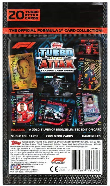 Topps F1 Turbo Attax Trading Card Game Multipack Pack of 4 - F1 Turbo Attax  Trading Card Game Multipack Pack of 4 . shop for Topps products in India. |  Flipkart.com