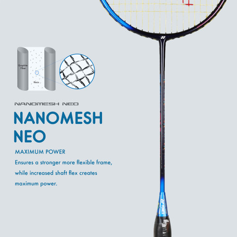 Yonex Astrox Smash Badminton Racquet (Navy White Blue,G4, 73 Grams