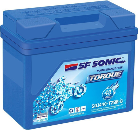 SF SONIC FSQ0-SQ1440-TZ9-B Ah Battery for Bike Price in India