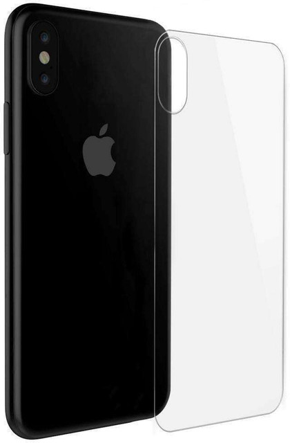 VOLMERE Back Tempered Glass for Apple iPhone X XS Transparent
