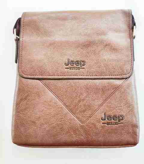 jeep buluo Brown Sling Bag sling bag, side bag brown Price in India