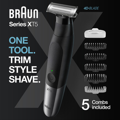 Braun Series XT5 Beard Trimmer, Shaver and Electric Razor for Men