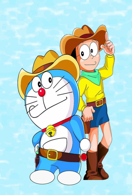 BPDESIGNSOLUTION Doraemon With Girl Design Digital