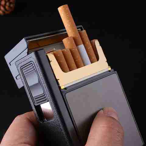 Explorer USB Rechargeable 2-in-1 Cigarette Case Box Lighter JD-YH035C Cigarette  Lighter Price in India