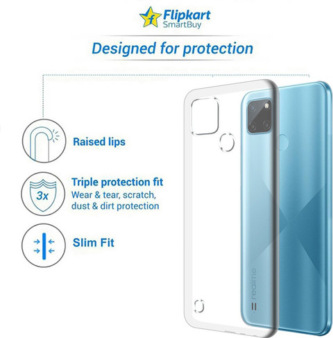 Flipkart SmartBuy Back Cover for Realme C21Y, Realme C25Y, Realme C25_Y