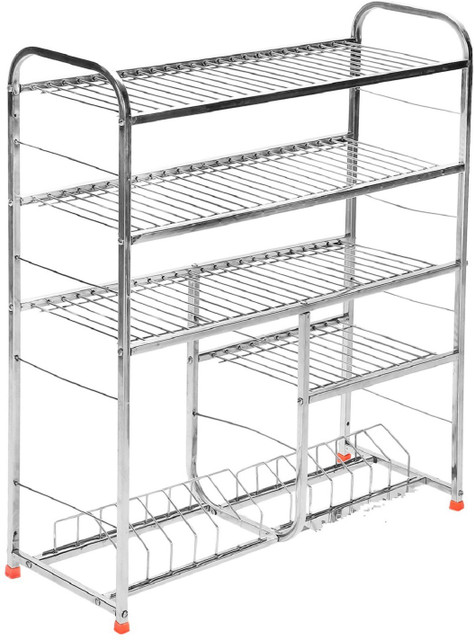 IRONTECH Utensil Kitchen Rack Steel Layer 30X31 inch Wall Mount Modern  Kitchen Utensils Dish Rack Stainless Steel Kitchen Rack Kitchen Storage